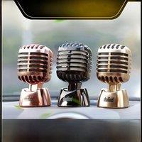 Fashion Microphones Stlye Car Dashboard Air Freshener Car Ornament Seat Auto Perfume Diffuser