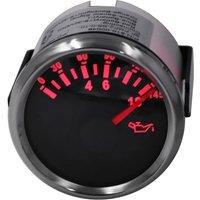 0-145Psi 52mm Pointer Oil Pressure Gauges Modified 0-10Bar Black Oil Pressure Meters 9-32v for Car Boat Yacht Rv