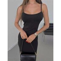 Summer 2025 Cross-Border Style Slim Fit Short Sleeve Strapless Dress Casual Elegant Chinese Origin