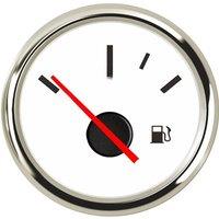 52mm Black Fuel Gauges E-F Fuel Level Meters 0-190ohm 240-33ohm with Green Backlight 9-32vdc for Car Truck Boat Yacht Vessel