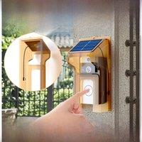 Waterproof Wireless Doorbells Solar Charge Cover Digital Door Peepholes Wifi Security Camera