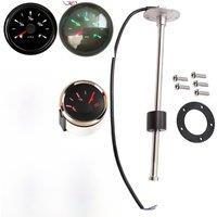 100 200 250 300 350 450mm Liquid Level Sensors Auto Boat Sending Unit 52mm 0~190ohm Water Level Gauges 240-33ohm Red Backlight