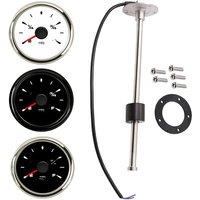 0-190ohm 52mm Water Level Gauges 8 Kinds Backlight 100 150 200 250 300 350 450mm 240-33ohm Sensors Sending Unit for Auto Boat