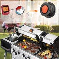2025 Food Cooking Bluetooth Wireless BBQ Remote Thermometer Probes Smart Digital Bluetooth Barbecue Thermometer Free App Control