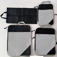 2025 Travel Compressed Packaging Cube Portable Luggage Storage Shoe Bag with Mesh Foldable Handbag