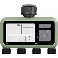 Reswat 4-Outlet Water Timers Multifunctional Sprinklers Multi Caliber Adaptation Convenient Installation Youngs Garden Tools