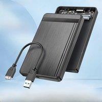 RAGEER 2.5" USB3.0 to SATA 3.0 HDD/SSD Enclosure, 5Gbps External Drive Case for 7mm/9.5mm 2.5"