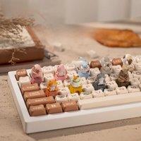 Akko Zoom Artisan Keycap Set for Cherry MX Mechanical Keyboard Decorative Personality Three-dimensional Keycaps Kawaii Gift 9pcs