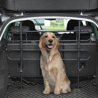 Dog Car Separator Adjustable Width Height 87-135x60-105 cm Car Trunk Luggage Black