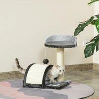 cat scraper 2 tiered with Post Beige scratch board