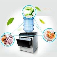 Portable High Efficient Ice Maker Bullet-Shaped Cubes AC Compressor Home Use Light Ice Make Machine