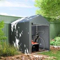 tent for tools bicycles and motorcycles 1,2x1,8x1,65 m dark gray