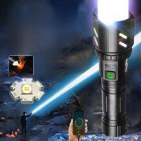 30W Most Powerful LED Flashlight USB Rechargeable Lamp Aluminum alloy Ultra Powerful Flashlight