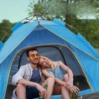2025 Camping Automatic Tent One Touch Double Camping Tent Waterproof Roof Top Tents 3-4 Person