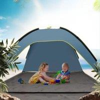 Quick Automatic Opening Beach Tent Sun Shelter Tent Shade Lightwight Pop for Outdoor Camping Three