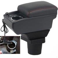 Mazda 2 Demio Tribute Armrest box rest arm central content store case console storage elbow support