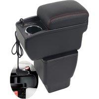 Mazda 2 Demio Armrest box rest arm central content store case console storage elbow support