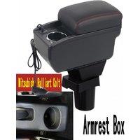 Armrest box﻿ rest arm central content store case console storage elbow support for Mitsubishi Ralliart Colt