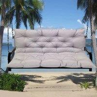 Garden Bench Cushion Outdoor Thicken Swing Cushions with Backrest 2/3 Seater Waterproof Cushion for