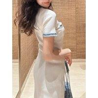 Denim Patchwork Floor length Dress Women's 2025 Spring Slim Knitted Elegant Evening Birthday Party
