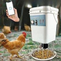 Automatic Chicken Feeder Pigeon Chicken Duck Carrier Pigeon Trough Intellegent Timing Automatic