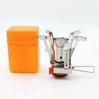 Foldable Outdoor Stove Ultra-light Alloy Mini Gas Stove for Camping Hiking Gas Furnace Portable