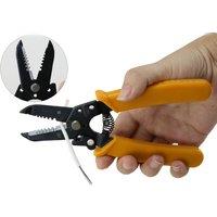 6 inch Wire Stripper PVC Handle Automatic Spring Cut Copper/Aluminum/Soft Wire Peelable 0.5-1.6mm /14-24 AWG