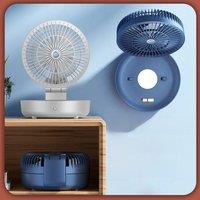 Portable Desk/Table/Room Quiet Fan-Usb Fan Portable Rechargeable, Wall Fan light for Home/Gift/Camping