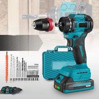 Brushless Electric Drill Lithium Battery Driver Dual-Speed Adjustment Screwdriver Household Multi-Function Handheld Impact Drill