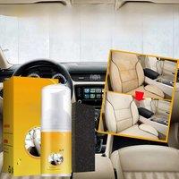Automobile steering wheel foam cleaner; leather seat cleaning supplies; multi-functional interior cleaner for removing stains