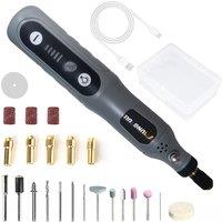 Electric Mini Polisher Pen 5 Speed Adjustable Handheld Drill USB Rechargeable Nail Jade Polishing