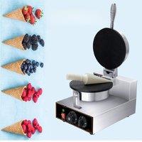 Electric Ice Cream Cone Maker Commercial 1230W Non-Stick Stainless Steel Egg Roll Mold with