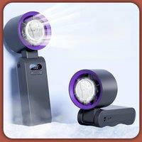 Mini Portable Turbo Fan-4000mAh USB Rechargeable Handheld Fan, Air Cooler for Camping/Home/Gift