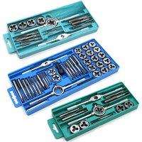 Manual Tap Die Set Thread Tool kit With Wrench Drill Bit Bushing Thread Repair Tool for Metal Hole