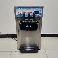 New Three Head Soft Ice Cream Machine, Electric Desktop Small Cone Sundae Machine, 110V 220V