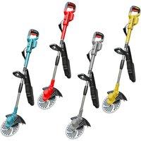 Brushless Lithium Battery Weeder Electric Lawn Mower Small Household Handheld Charging Weeding Mower Desbrozadora Batera £££
