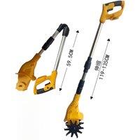 Handheld Lithium Battery Micro-Tillage Loosening Lawn Mower For Agricultural Soil Tiller Small Electric Hoe Rotary Tillager £££