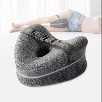 Memory Cotton Leg Pillow Hollow Heart Pregnancy Side Sleeper Sciatica Orthopedic Sciatica Back Hip Relief Pillow For Bed, Sofa