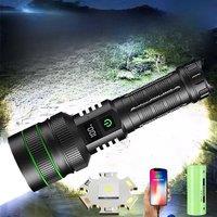 XHP390 High Power Led Flashlights Usb Rechargeable Flashlight Strong Light Lamp Military Tactical