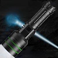 Super Bright Flashlight USB Rechargeable LED Long Range Tactical Torch Outdoor Waterproof Camping