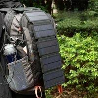 Outdoor Solar Panel Charger Foldable Camping Hiking Backpacking Travel Power Smartphone Power
