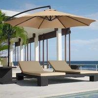 2/2.7/3m Parasol Replaceable Cloth Without Stand Outdoor Garden Patio Banana Umbrella Cover