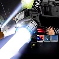 2025 New High Powerful 800W LED Headlight 10000000LM Super Bright Zoom Waterproof Headlamp Outdoor