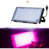 200W LED Grow Light Full Spectrum USB Plant Floodlight Waterproof For Indoor Greenhouse Flower Vegetables Hydroponic Cultivation