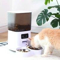 5L Automatic Cat Feeder, Smart Dog Food Dispenser, Single Bowl, Double Bowl And Button WIFI Video