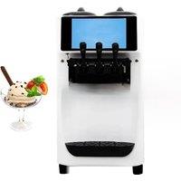 Seven Day No Cleaning Soft Ice Cream Machine, Commercial Three Flavored Multifunctional Ice Cream Making Machine