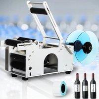PBOBP Semi Automatic Horizontal Sticker Food Cosmetic Jar Labeling Machine for Round Bottle Applicator