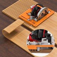 Woodworking Cutting Machine Base Plate Support Wooden Board Bending Cutting Positioning Template Jig Gypsum Board Slotting Tools