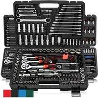 46pcs Socket Ratchet Car Repair Tool Wrench Set Head Ratchet Pawl Socket Spanner Screwdriver