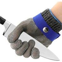 Stainless Steel Gloves Anti-cut Safety Cut Resistant Hand Protective Metal Meat Mesh Glove for